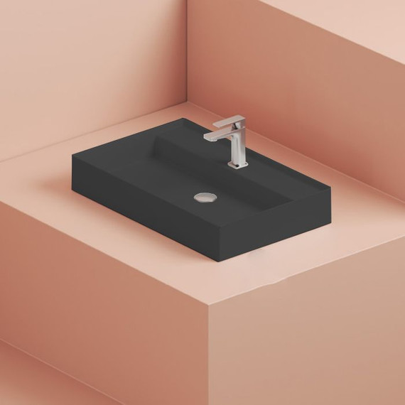 Раковина-чаша ArtCeram Scalino 75 см SCL008 17 00, чёрный матовый - 2 Раковина-чаша ArtCeram Scalino 75 см SCL008 17 00, чёрный матовый фото 2