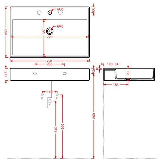 Раковина-чаша ArtCeram Scalino 75 см SCL008 17 00, чёрный матовый - 3 Раковина-чаша ArtCeram Scalino 75 см SCL008 17 00, чёрный матовый фото 3