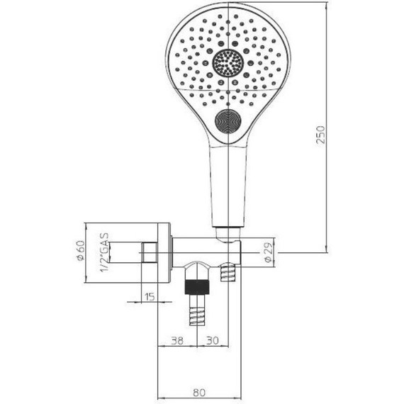 Душевой гарнитур Bossini Syncronia C12033.030 фото 14