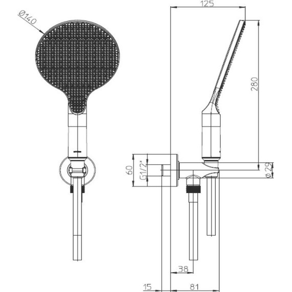 Душевой гарнитур Bossini Apice CE3002C.030 фото 10