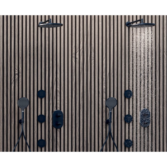 Верхний душ Bossini Apice 280x280 мм H70430I.073, черный матовый - 3 Верхний душ Bossini Apice 280x280 мм H70430I.073, черный матовый фото 3