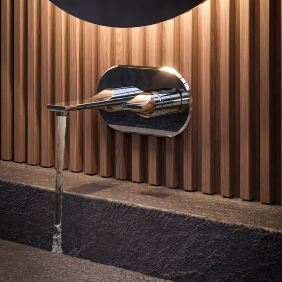 Смеситель для раковины настенный Bossini Apice Z00549.030 фото 2