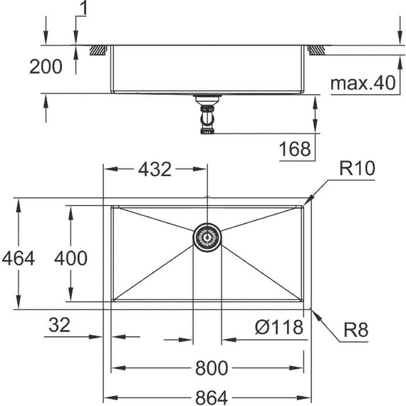Кухонная мойка Grohe K700 31580SD1 1 мм, нержавеющая сталь фото 2