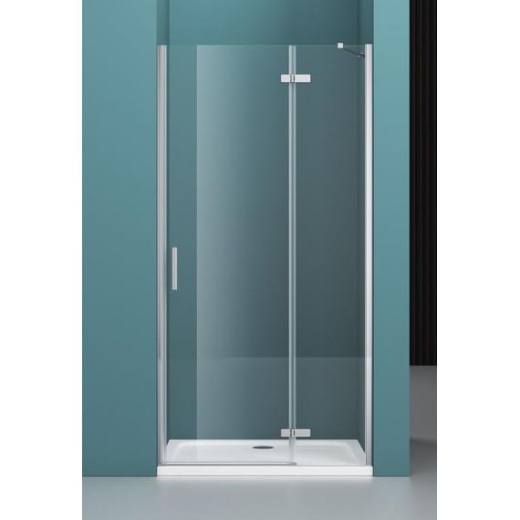 Душевая дверь BelBagno 100 см KRAFT-B-12-60/40-C-Cr-R, хром/прозрачное фото 