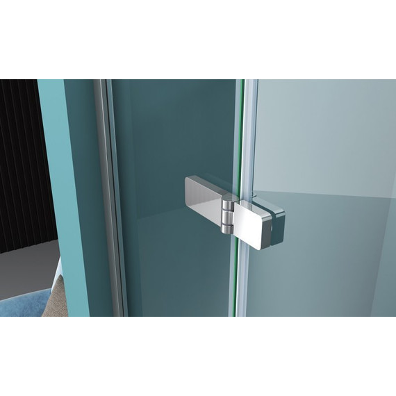 Душевая дверь BelBagno 90 см KRAFT-B-12-60/30-C-Cr-R, хром/прозрачное - 5 Душевая дверь BelBagno 90 см KRAFT-B-12-60/30-C-Cr-R, хром/прозрачное фото 5