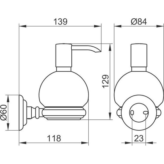 Дозатор для жидкого мыла Keuco Astor 02153019000 фото 2