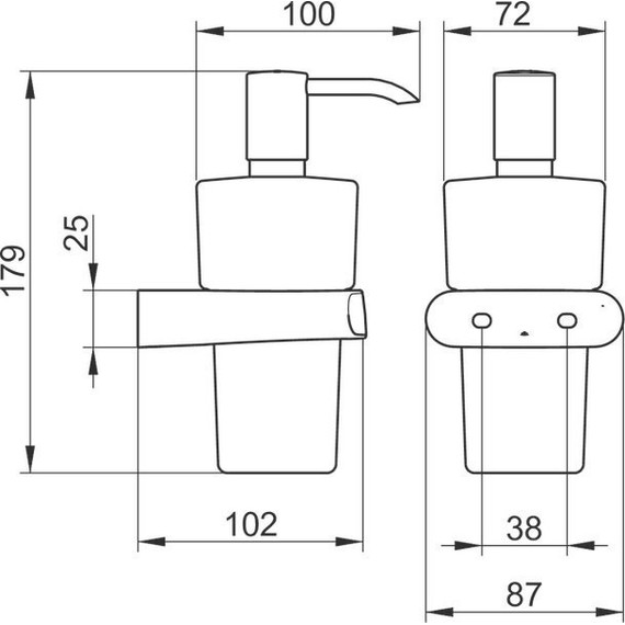 Дозатор для жидкого мыла Keuco Elegance 11654019000 фото 2