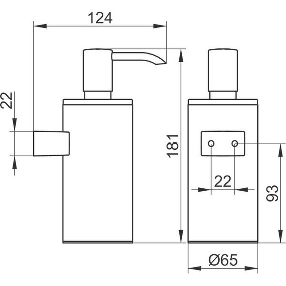 Дозатор для жидкого мыла Keuco Plan 14953010100, цвет хром фото 3
