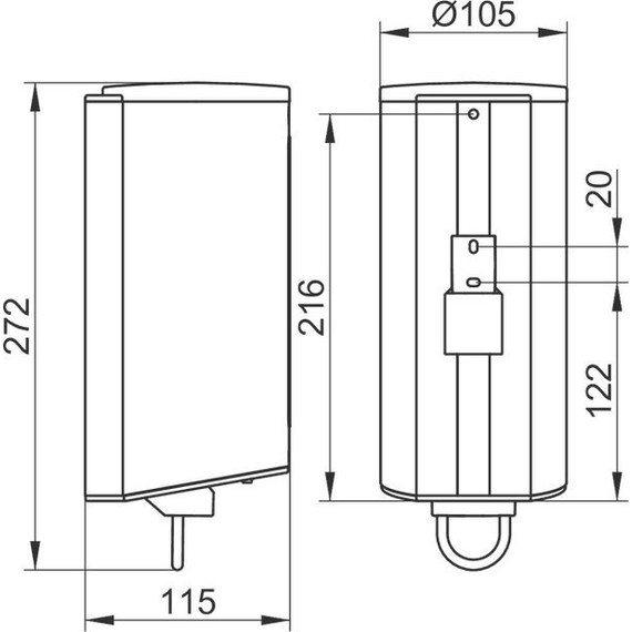 Дозатор для жидкого мыла Keuco Plan 14954010100 фото 4