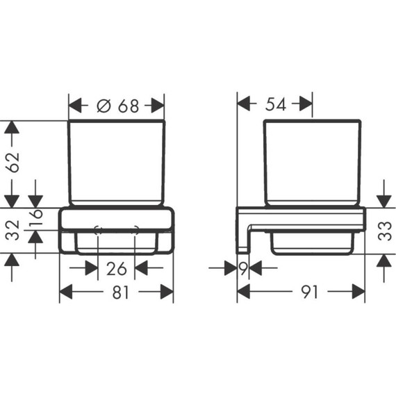 Стакан для зубных щеток Hansgrohe AddStoris 41749990, полированное золото фото 2