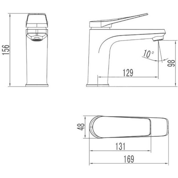 Смеситель для раковины Lemark Bronx LM3706GM, графит - 5 Смеситель для раковины Lemark Bronx LM3706GM, графит фото 5