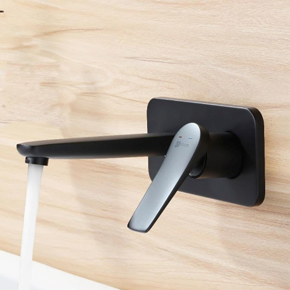 Смеситель для раковины настенный Lemark Bronx LM3726BL, черный - 5 Смеситель для раковины настенный Lemark Bronx LM3726BL, черный фото 5