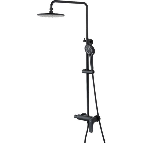 Душевая стойка Lemark Bronx LM3760BL, черный фото 