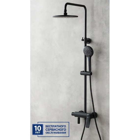 Душевая стойка Lemark Bronx LM3762BL, черный - 5 Душевая стойка Lemark Bronx LM3762BL, черный фото 5