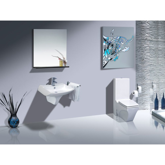 Раковина подвесная Creavit Bull 66 см BL065.00000 фото 6