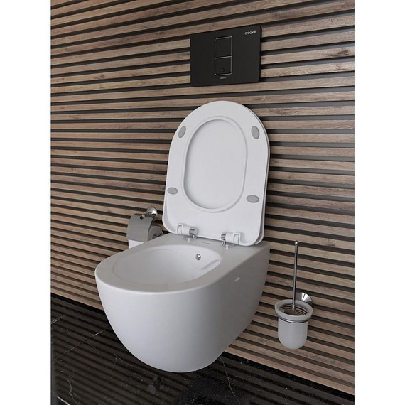 Унитаз-биде подвесной безободковый Creavit Free FE322.00500 со встроенным смесителем фото 3