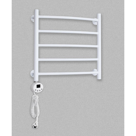 Полотенцесушитель электрический Domoterm Калипсо БЕЛ П5 500х500 мм EL, белый фото 2