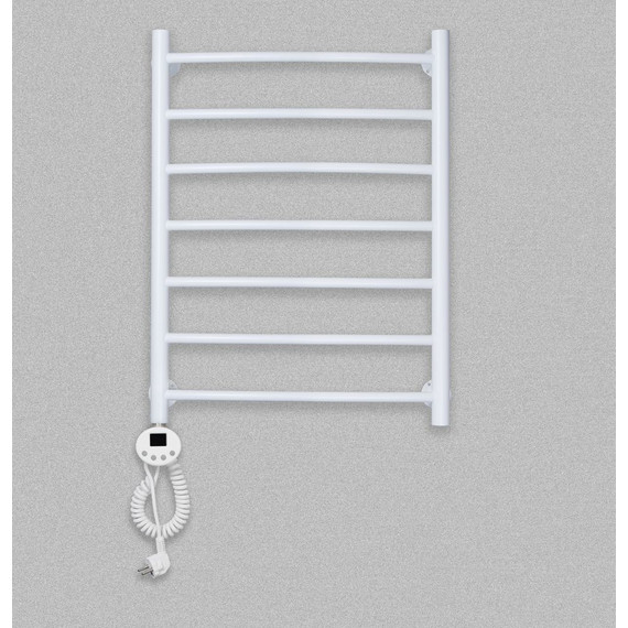 Полотенцесушитель электрический Domoterm Калипсо БЕЛ П7 500х700 мм EL, белый фото 3