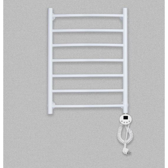 Полотенцесушитель электрический Domoterm Калипсо БЕЛ П7 500х700 мм ER, белый фото 3
