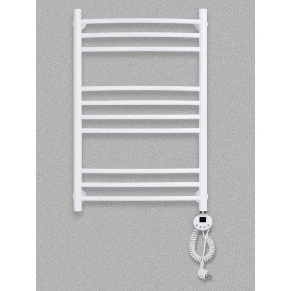 Полотенцесушитель электрический Domoterm Калипсо БЕЛ П10 500х800 мм ER, белый фото 3
