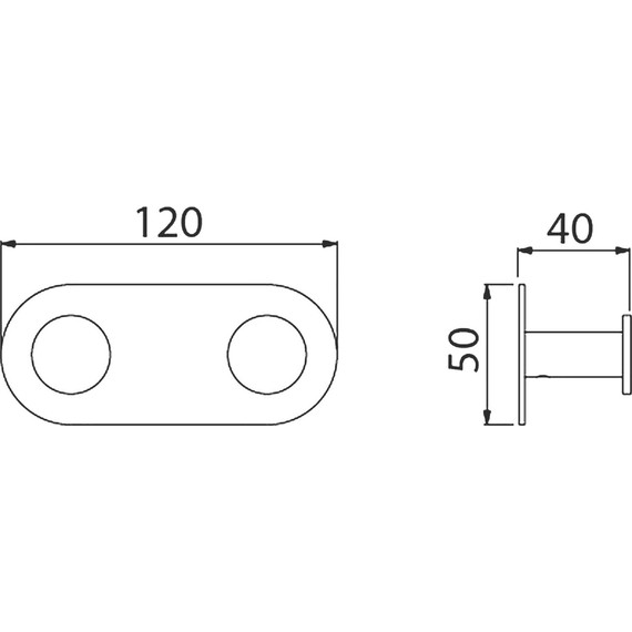 Двойной крючок Timo Saona 13014/17, цвет золото матовое - 5 Двойной крючок Timo Saona 13014/17, цвет золото матовое фото 5