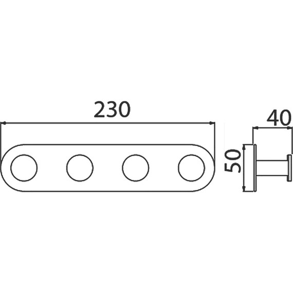 Набор крючков Timo Saona 13015/17, цвет золото матовое - 5 Набор крючков Timo Saona 13015/17, цвет золото матовое фото 5