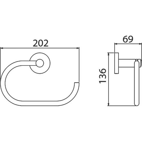 Полотенцедержатель Timo Saona 13050/17, цвет золото матовое фото 5