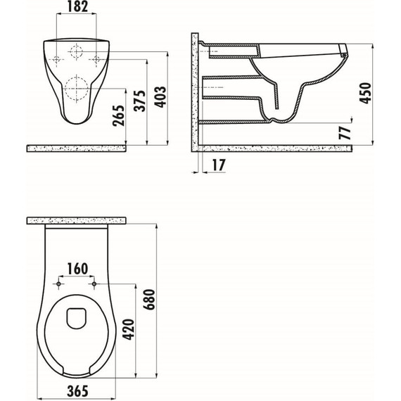 Унитаз подвесной Creavit BD320.00100 для людей с ограниченными возможностями фото 5