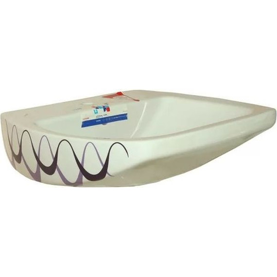 Раковина подвесная Creavit Spark 60 см SA060.000N0, с декором фото 