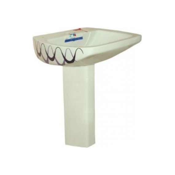 Раковина подвесная Creavit Spark 60 см SA060.000N0, с декором фото 2