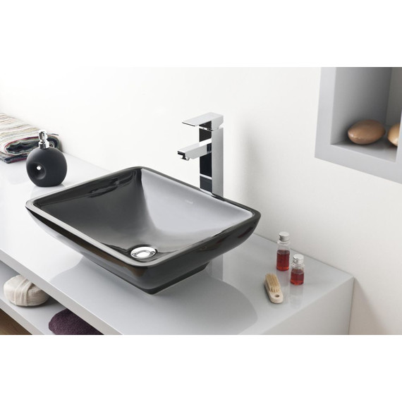 Раковина-чаша Creavit Tina 50 см TP140.4, черный фото 2