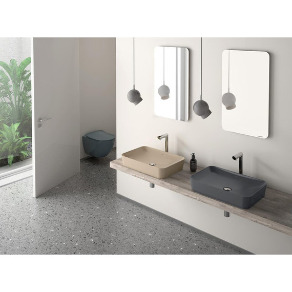 Раковина-чаша Creavit Ultra 60 см UL060.60000, антрацит матовый - 3 Раковина-чаша Creavit Ultra 60 см UL060.60000, антрацит матовый фото 3