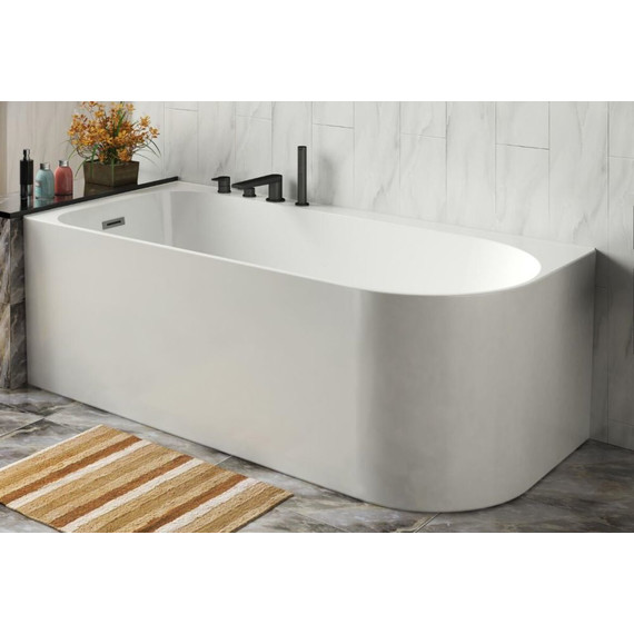 Ванна акриловая Azario Luton 170x80 см L LUT17080 с каркасом фото 6