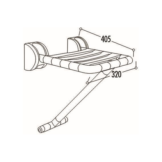 Сиденье для душа Creavit TB410 - 2 Сиденье для душа Creavit TB410 фото 2
