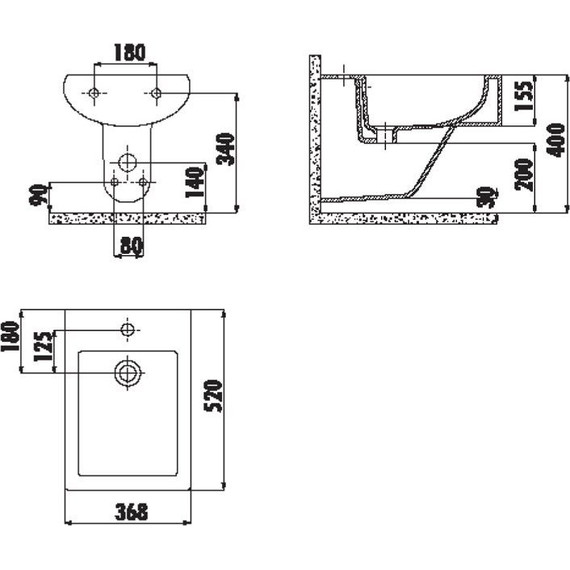 Биде подвесное Creavit Slim SM510.00000 - 4 Биде подвесное Creavit Slim SM510.00000 фото 4