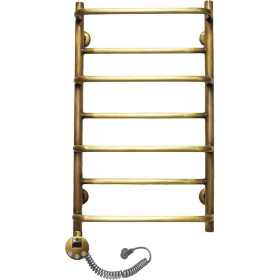 Полотенцесушитель электрический Domoterm Орфей АБР П7 400х700 мм EL, цвет античная бронза фото 2