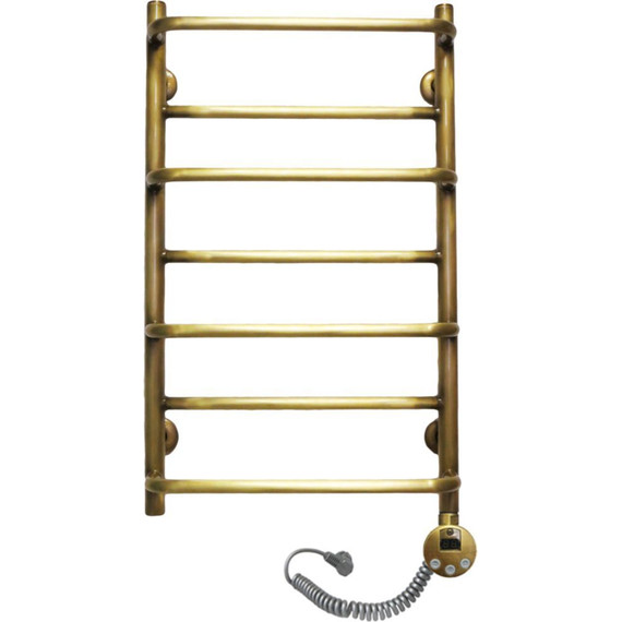 Полотенцесушитель электрический Domoterm Орфей АБР П7 400х700 мм ER, цвет античная бронза фото 2