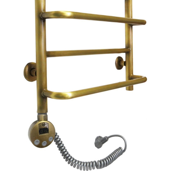 Полотенцесушитель электрический Domoterm Орфей АБР П5 500х700 мм EL, цвет античная бронза фото 3