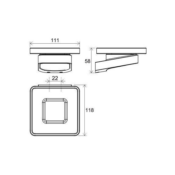 Мыльница Ravak 10° X07P556, цвет чёрный фото 5