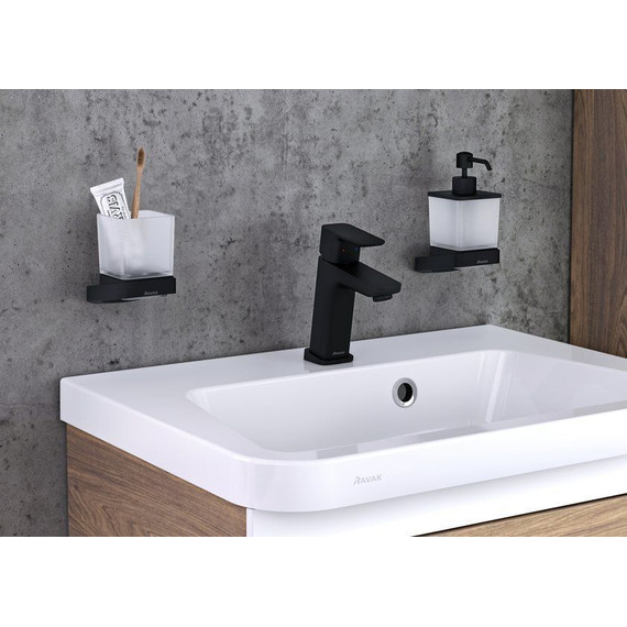 Стакан для зубных щеток Ravak 10° X07P557, цвет чёрный - 3 Стакан для зубных щеток Ravak 10° X07P557, цвет чёрный фото 3