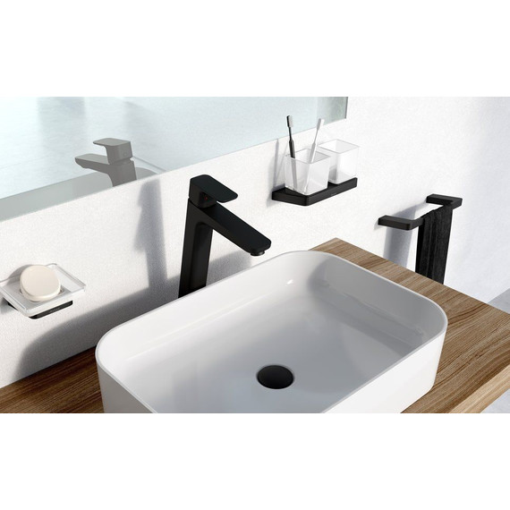 Двойной стакан для зубных щеток Ravak 10° X07P558, цвет чёрный - 3 Двойной стакан для зубных щеток Ravak 10° X07P558, цвет чёрный фото 3