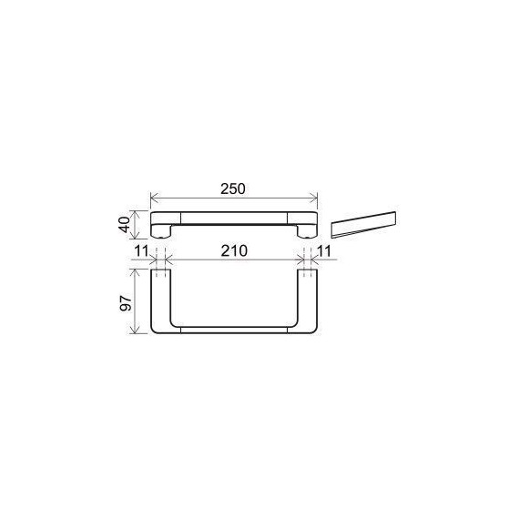 Полотенцедержатель Ravak 10° X07P560, цвет чёрный - 4 Полотенцедержатель Ravak 10° X07P560, цвет чёрный фото 4