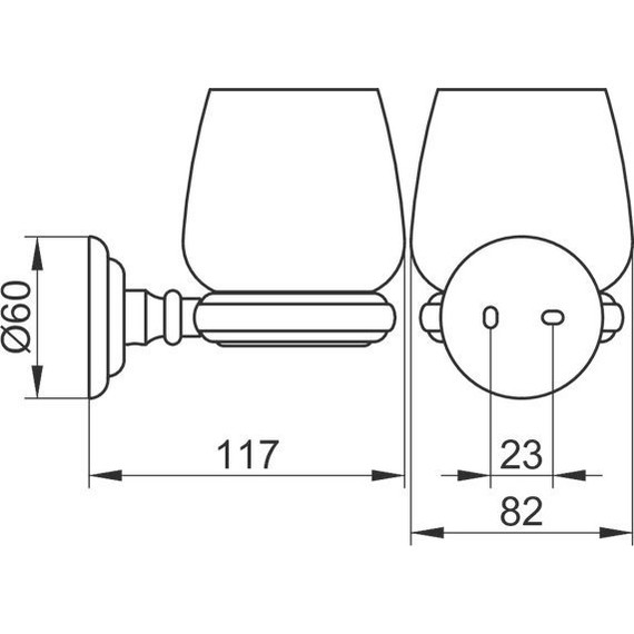 Стакан для зубных щеток Keuco Astor 2150019000 фото 2