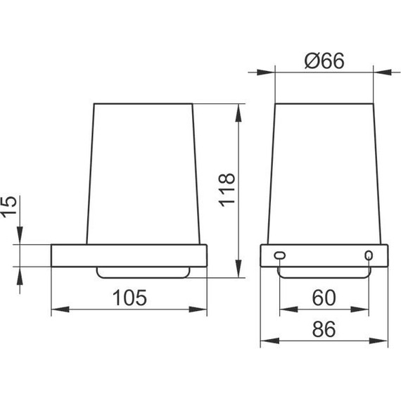 Стакан для зубных щеток Keuco Edition 11 11150019000 фото 4