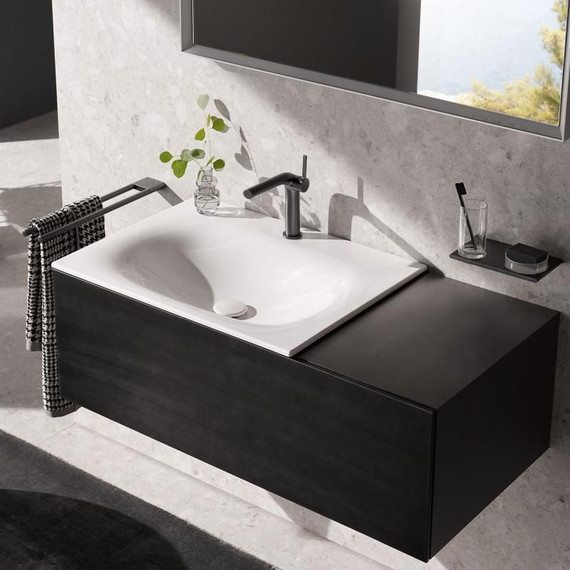 Стакан для зубных щеток Keuco Edition 400 11554139000, цвет хром чёрный фото 2