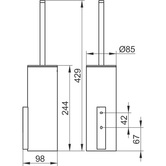 Ёршик для унитаза Keuco Edition 400 11564019000 - 3 Ёршик для унитаза Keuco Edition 400 11564019000 фото 3