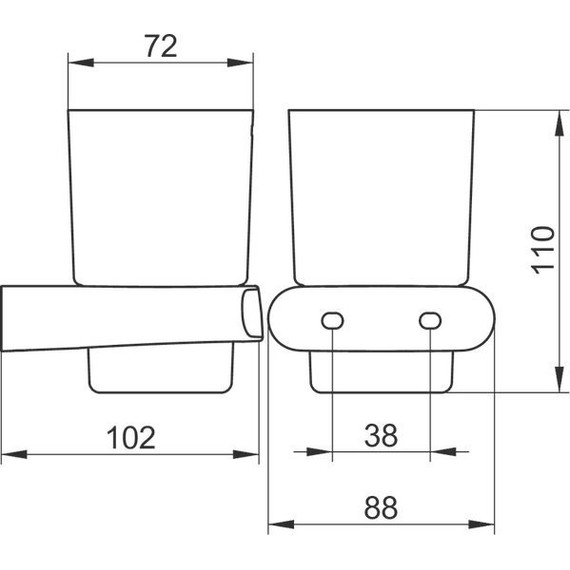 Стакан для зубных щеток Keuco Elegance 11650019000 - 4 Стакан для зубных щеток Keuco Elegance 11650019000 фото 4