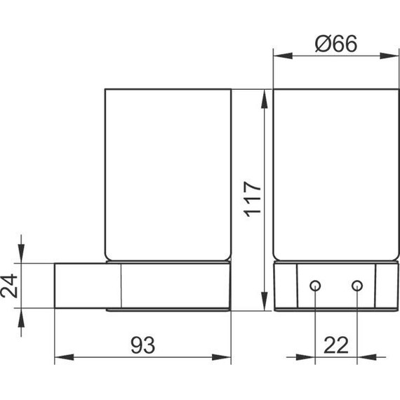 Стакан для зубных щеток Keuco Plan 14950019000, цвет хром фото 2