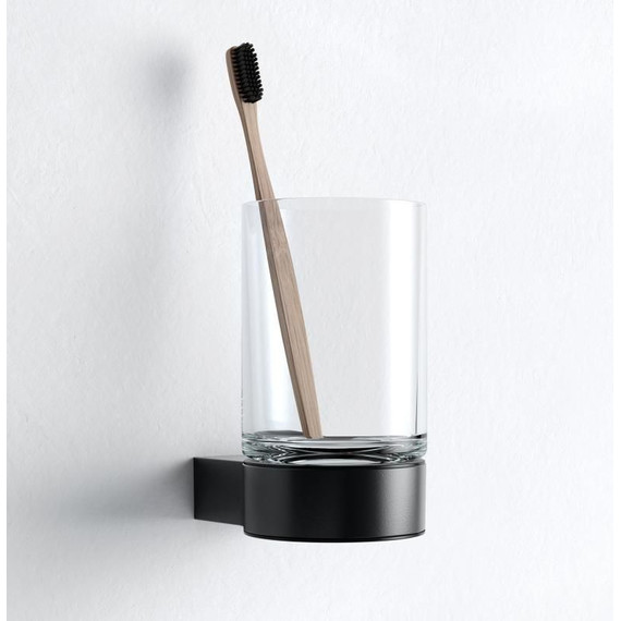 Стакан для зубных щеток Keuco Plan 14950379000, цвет чёрный матовый фото 2