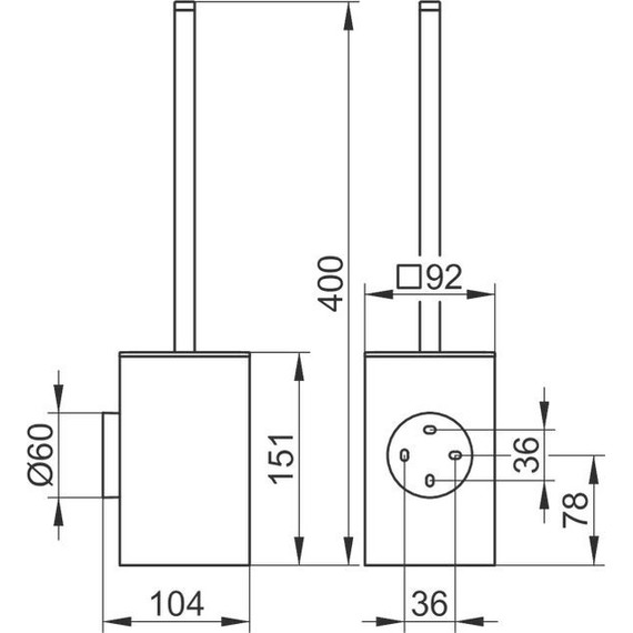 Ёршик для унитаза Keuco Edition 90 19064010101 - 4 Ёршик для унитаза Keuco Edition 90 19064010101 фото 4
